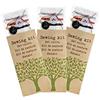 MAQA 50 pz Set cucito imbustato singolarmente, Ago e filo kit cortesia, 2 bottoni con ago, spilla da balia e cotone in 6 colori