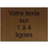 Mygoodprice Targhetta incisa personalizzata 1 a 4 linee, 19,5 x 14 cm, autoadesiva, bronzo