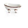 Kiamami Valentina - Porta Sapone Shabby Chic In Ceramica Bianca Da Appoggio | Amelia