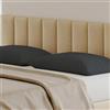 Biancaluna coppia federe cuscini letto Tinta Unita 100% Cotone MADE IN ITALY; - SET DUE PEZZI - Colore: (Grigio)