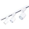 KOLORENO Set Steka XD-IT101W Lampada per binari LED GU10 x3 + binario 1,5 m - Bianco