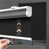 Sh000ad Tende a Rullo per Finestre,Tenda Automatica a Molla per Ufficio Soggiorno,Privacy,Isolamento,Tenda Avvolgibile Oscurante,Grigio Scuro,Personalizzate,Larghezza x Altezza (140cm x 150cm)