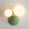 PZEOB Prononi murali in Resina 3 luci a Colori Lampada a Parete con funce Moderna Muro a Parete luci pareti 21,5 * 18 cm Fissature da Lampada a Parete