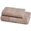 Zucchi Solotuo - Set Asciugamani Da Bagno Viso e Bidet, Spugna di Cotone 560 gr Coppia Asciugamani da Bagno Grande con Ospite - Orzo 1632