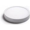 TOT ELECTRIC Plafoniera led 12w tondo faretto da soffitto pannello a parete luce bianco naturale caldo (Luce Naturale)