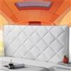 mlhk Copri Testiere del Letto Matrimoniale Copri Testiera del Letto Testiera Raccordi Fodera Elastica Protezione, Coprire Antipolvere Cover Addensare AntiGraffio Cuscino,white-180cm