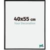 yd. Your Decoration - Cornice per foto 40 x 55 cm - Nero opaco - Cornice in plastica con vetro acrilico - Cornice antiriflesso - Cornice 40 x 55 cm - Annecy