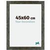 yd. Your Decoration - Cornice 45x60 cm - Blu Oro Fondente - Decorativa Parete in Legno con Vetro in acryl - Antiriflesso - 45x60 Cornice - Mura