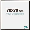 yd. Your Decoration - Cornice 70x70 cm - Antracite - Decorativa Parete in Plastica con Vetro in acryl - Antiriflesso - 70x70 Cornice - Evry
