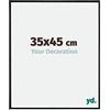 yd. Your Decoration - Cornice 35x45 cm - Nero Opaco - Cornice Decorativa Parete in Plastica con Vetro in acryl - Antiriflesso - 35x45 Cornice - Evry