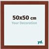 yd. Your Decoration - Cornice 50x50 cm - Ciliegie - Decorativa Parete in Legno con Vetro in acryl - Antiriflesso - 50x50 Cornice - Como