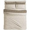 MAXIME MAISON - Set Lenzuola Letto Singolo Cotone Stampate, Completo Letto Singolo Cotone con Federa, Lenzuolo Anallergico Made in Italy (Kenzy Tortora)