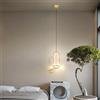 XINYASEE Lampadario da comodino, luce moderna minimalista luce di lusso da comodino luce a filo, luce bar da camera minimalista (Oro)