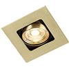 Qazqa artemis - Faretto da incasso Art déco - 1 luce - L 100 mm - Oro/Ottone - Design I Rustico - Soggiorno I Camera da letto I Sala da Pranzo I Cucina