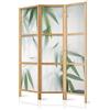 murando - Paravento da Interno 135x172 cm XXL Bambù verde Natura Zen Spa 3 Pannelli Divisori Stampa Unilaterale su Tela in TNT Separe Divisorio per Ambienti Ufficio Paraventi Decorazioni Legno