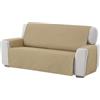 CASAbella Copridivano e copripoltrona Trapuntato Double Face, Salvadivano da 1 a 4 posti, 4 Colori. Mod. KIRA (NOVITA' Tortora/Beige WATERPROOF, 4 posti (cm 220x210))