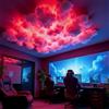 Generico Lampada da soffitto a forma di nuvola LED RGB 3D, luce da gioco, luce a LED a forma di nuvola di cotone soffice - Illuminazione per camera da letto e sala giochi