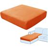 SHUOJIA Fodere per Cuscini per Divani, Protezioni per Cuscini per Sedili in Tessuto di Velluto Elasticizzato,Cuscino per Divano Fodera per mobili Coprisedile per Divano (Gold,Chaise Longue)