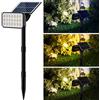 GUODDM Faretti Solari, 5 modalità di Illuminazione, Faretti Solari A 360°, 84 LED, 2 in 1, Alimentati Ad Energia Solare, Luci da Parete E da Terra, Illuminazione Paesaggistica(1PCS(1.8w-5.5V))