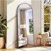 WOLIBEER Specchio a Figura Intera 179 x 70 cm, Grande Specchio da Terra con Cornice in Alluminio Nero, per Camera da Letto Cameretta Soggiorno Spogliatoio