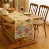 Generico FORTE - Runner da Tavolo 45x140 Fantasia Floreale in Tessuto Gobelin, Centrino Moderno Centro Tavola Cucina, Copritavolo Made in Italy (Fiori e Farfalle)