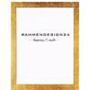 Rahmendesign24 Cornice portafoto Milano | formato DIN foglia oro 21 x 29,7 (DIN A4) | cornice per poster, cornice intercambiabile