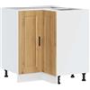 vidaXL Base Angolo Cucina Porto Rovere Artigianale Legno Multistrato, Mobile Base angolare, unità Base angolare Cucina, Armadio Inferiore angolare