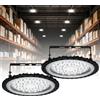 Viugreum 100W Proiettore Faretto LED Lampadario UFO Lampada Interni Industriale LED Luce Bianca 6000K, Impermeabile IP65 Fari Potente Risparmio Energetico Faretto per Soggiorno Officine e Case