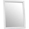Gicos Specchio rettangolare da parete cornice in legno colore bianco 30 * 40 cm NOF-817960