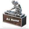 GMDLSK Targhetta Personalizzata Nome DJ per Scrivania - Placca Acrilica 2D con Base Acrilico, Regalo Elegante per Appassionati di Musica e Decorazione Moderna (Stile 2)