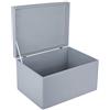 Creative Deco XXL Grande Grigio Scatola Legno con Coperchio per Regalo | 40x30x24 cm (+/- 1) | Regalo, Cassetta Contenitore Portaoggetti Portagiochi | per Decoupage Documenti Giocattoli