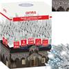 GINMA Tenda Luminosa LED - Luci di Natale Esterno Professionali - Certificata IP44 - Basso Consumo e Impermeabili, Effetto Cascata - Prolungabile (Bianco Freddo, 5 metri (220 LED))