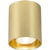 Qazqa tubo - Faretto Moderno - 1 luce - Ø 80 mm - Oro - Design - Soggiorno I Camera da letto I Sala da Pranzo I Cucina