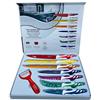 Royalty Line - Set di 7 coltelli + 1 pelapatate, in ceramica