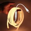 HEGEHE - Striscia LED neon COB 220V [3m, Bianco caldo 3000-3500K], IP65 impermeabile flessibile, 288 LEDs/M tagliabile FCOB Nastro LED CRI85+, decorazione per camera, soggiorno, cucina, balcone