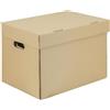 IMBALLAGGI 2000- Scatole Trasloco, Scatole Cartone con Coperchio 40x30x30 1 Pz, 100%Eco Doppio Strato Rinforzato Armadio, Archivio, Documenti Porta Oggetti - Scatoloni con Manici Portaoggetti Fino 5kg