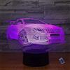 YTDZLTD Creativo 3D Auto Sportiva Luce Notturna 16 Colori Mutevoli Telecomando USB Potere Toccare Cambiare Illusione Ottica Lampada Arredamento Lampada LED Lampada da Tavolo Bambini Brithday Natale Regalo