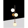 TEKHOME Applique da Parete Moderna G9 in Metallo Bronzo con 3 Sfere - Lampada da Muro Design Contemporaneo per Interni, Max 3×10W - AQ57