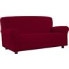 BANZAII TEXTILE INNOVATOR ONLINE Banzaii Copridivano 1 posto con Braccioli Bordeaux Antimacchia Elasticizzato Estensibile da 85 a 100 cm - Made in Italy