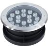 TEKHOME Faretto da Incasso a Terra LED IP67, 3W-18W 3000K/4000K/6500K, Lampada da Terra da Esterno in Alluminio e Vetro Temperato, per Giardino, Vialetto, Piscina, Terrazza ES08 (3000K, 18W 20CM)