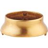 REAL VOTIVA FONDERIE D'ARTE Ghiera in Bronzo con Fiamma in Vetro - Altezza cm 13 - Diametro Base cm 6,5 [T.15.2582/2]