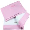 Coccole - Set 3pz Lenzuolo Lettino Asilo Bianco/Rosa - Lenzuolo, Federa e Copribrandina Personalizzati - Personalizzabile con Nome Asilo in Pelle Ovo