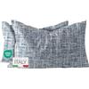 Dorian Home - Federe Cuscino Letto 50x80 Cotone 100% Puro, Morbido e Certificato, Coppia di 2 Federe Abbinate da Aggiungere al Set Copripiumino, Federa Cuscini 4 Stagioni con Comoda Patella di 18 cm