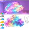 Pnedeodm Thunder Cloud LED Light, 2026 New LED Cloud Light with Music Rhythm, DIY USB-Powered Thundercloud LEDs Lights Decor, 3D Clouds Night Lights with Vibrant Glow for Bedroom & Gaming Room (200cm)