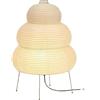 Generic Lampada da terra con treppiede Camera da letto Comodino Soggiorno Sala da pranzo Studio Loft Decor Lampada da tavolo leggera in carta di riso bianca
