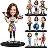 Gridachi Statuina Personalizzata con Foto - Scultura Ritratto Cartone Animato Personalizzata per Scrivania con Targa con Nome | Statuina Miniatura Personalizzata per Occupazione e Hobby, Idea Regalo