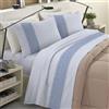 BANZAII TEXTILE INNOVATOR ONLINE Banzaii Completo Lenzuola Piazza e Mezza Invernale in Flanella Felpate 100% Cotone Anti-Pilling 1 Piazza e 1/2 Ines Azzurro