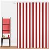 GCIREC Tenda Doccia, 90x180cm, Rosso Minimalismo moderno Strisce verticali Arte di lusso Impermeabile Tessuto Macchina Lavabile Tenda da Bagno con Ganci
