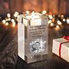 TATLETATLE Portacandele in cristallo con foto/personizzata 3D, incisione candela commemorativa, regalo amorevole