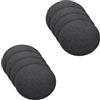 MorNon Set di 8 cuscini per sedia rotondi in feltro - Diametro 35 cm - Per panca - Con inserti antiscivolo - Per tutti i tipi di sedie - Per interni ed esterni - Nero